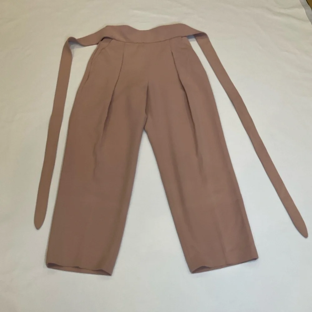 ARITZIA Wilfred Feuille  Wrap Belted Pleated Pants in Blush Size 4